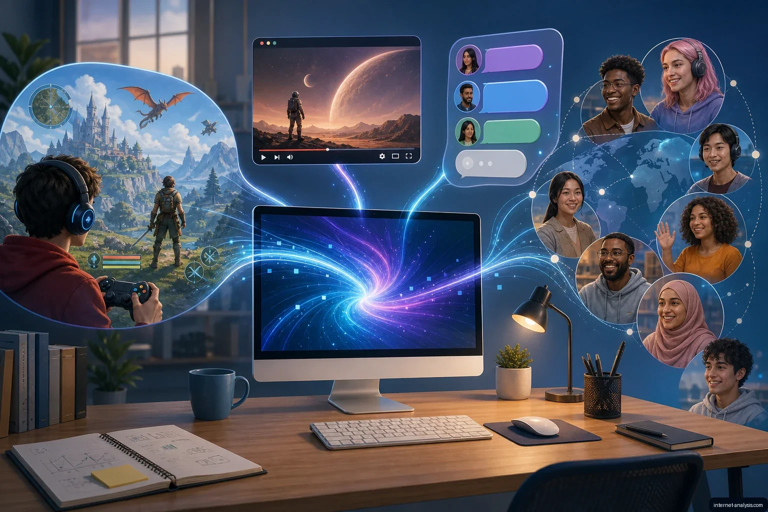 Virtual Entertainment: From Computer Games to Social Media