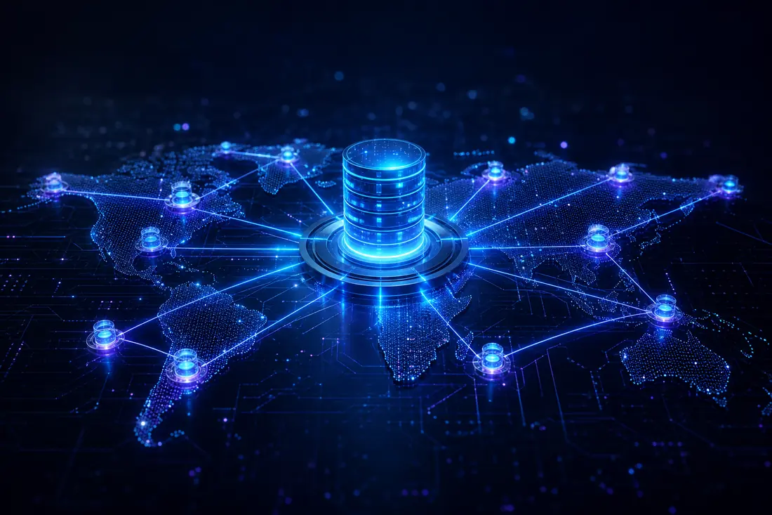Open data infrastructure connected to global network nodes